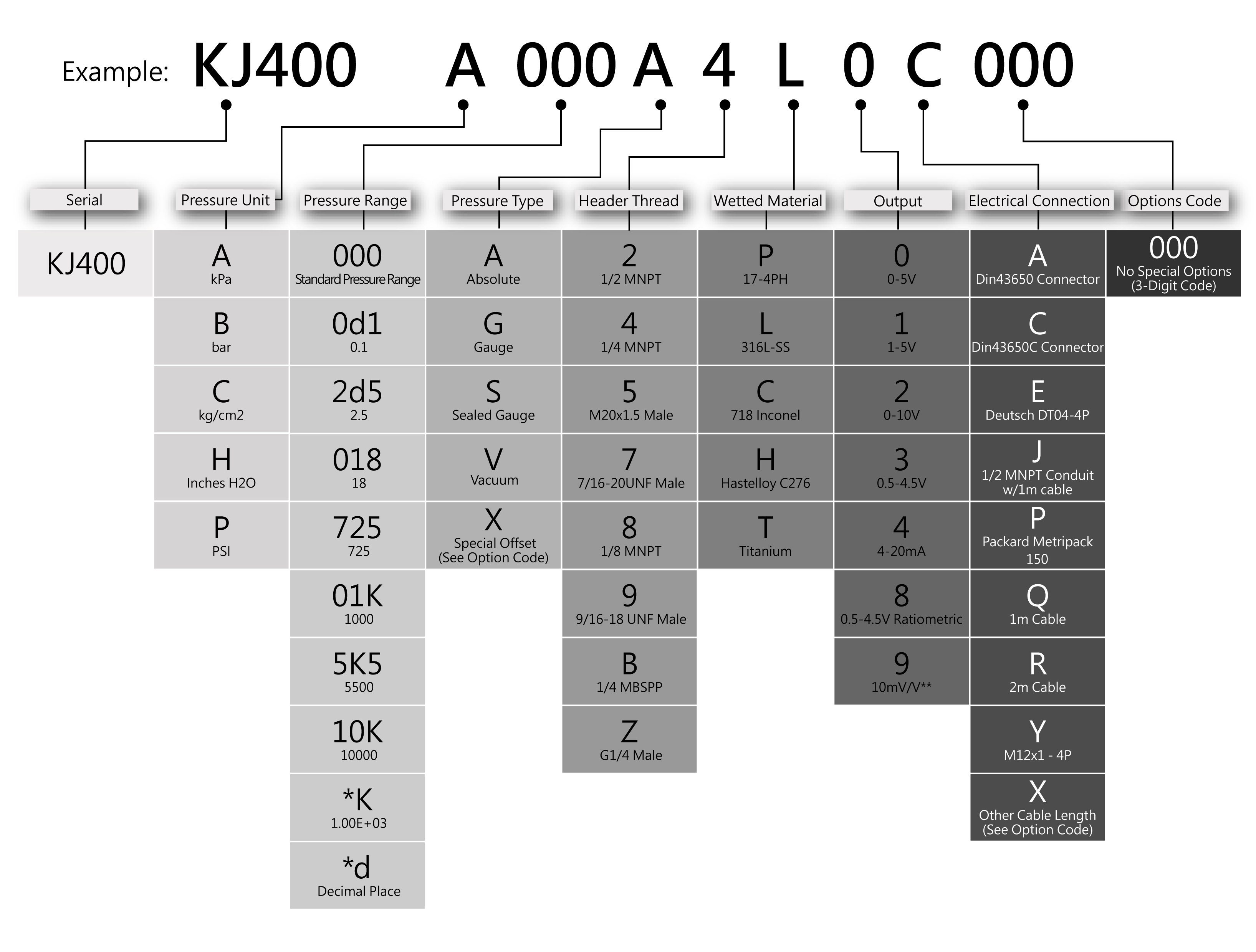 Ordering Information for AV400